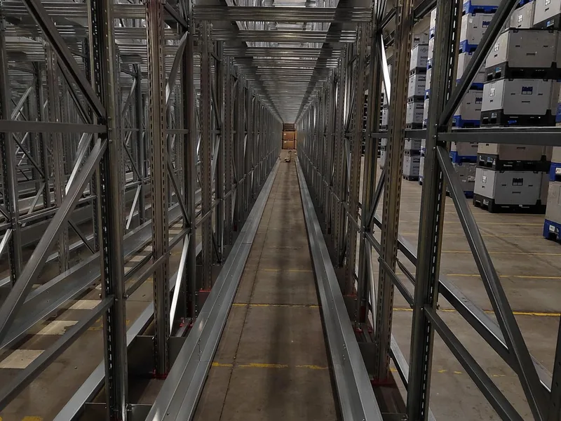 High-bay pallet racking installation — Alessandria, Italy