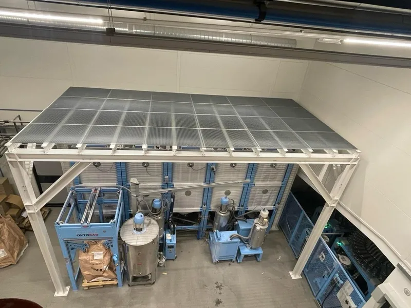 Steel platform over process equipment — Ljubljana, Slovenia