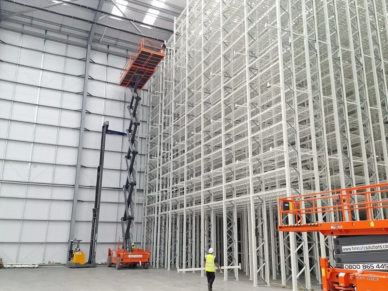 High-bay racking installation — London, England